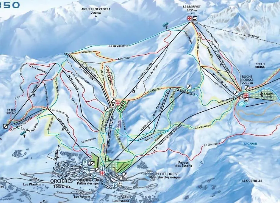 Les Balcons Du Soleil Appt304 A100M Pistes 2 Chambres Parking Couvert Wifi Orcières Γαλλία